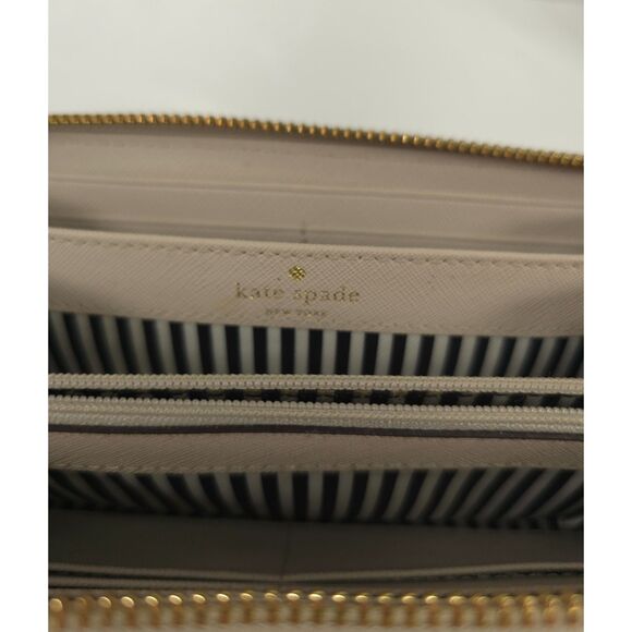 Kate Spade New York Saffiano Wallet Card Holder Leather Bifold Zip Around - Picture 6 of 13